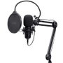 Trust Gaming GXT 270 Emita II+ Micrófono para Streaming con Brazo Ajustable, USB, Negro